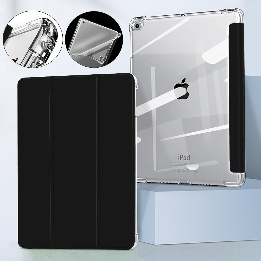 AUZONE Tri-Fold Transparent Case for Apple iPad Mini