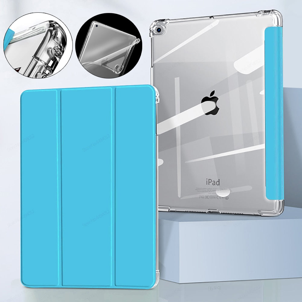 AUZONE Tri-Fold Transparent Case for Apple iPad Mini