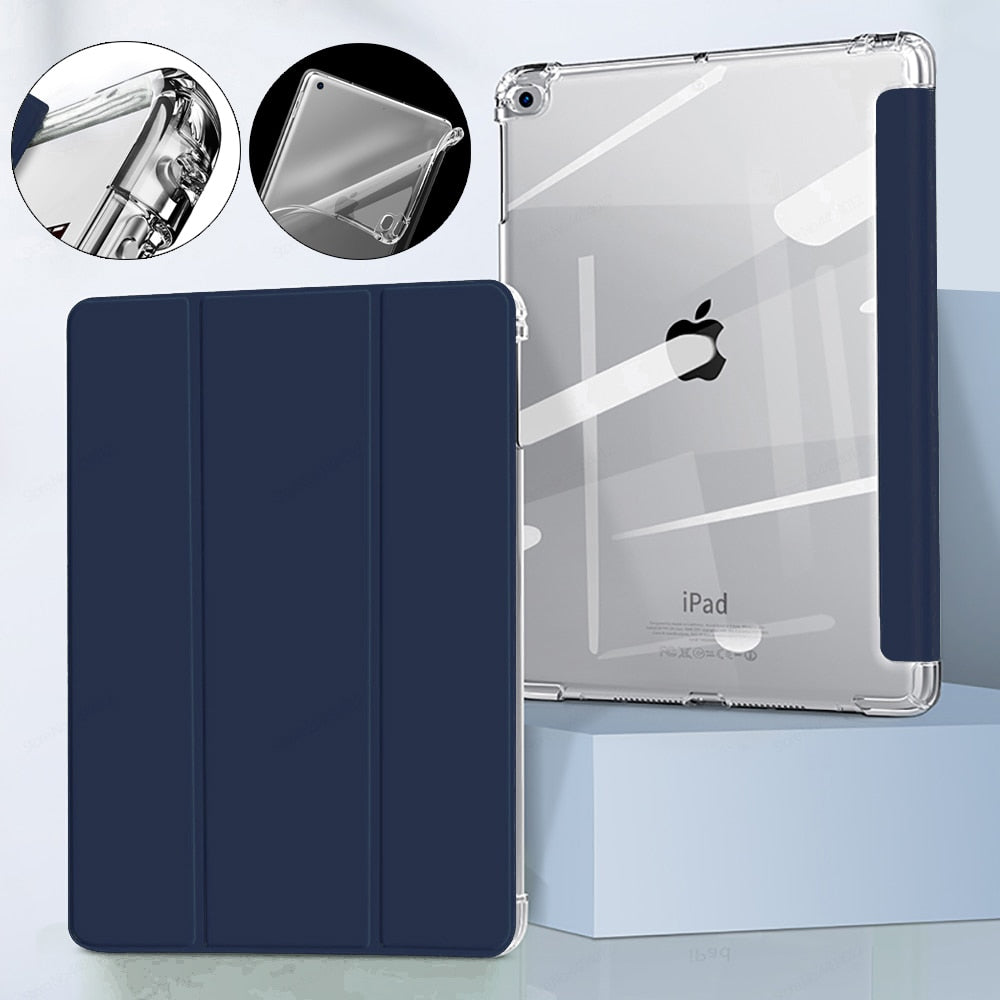 AUZONE Tri-Fold Transparent Case for Apple iPad Mini