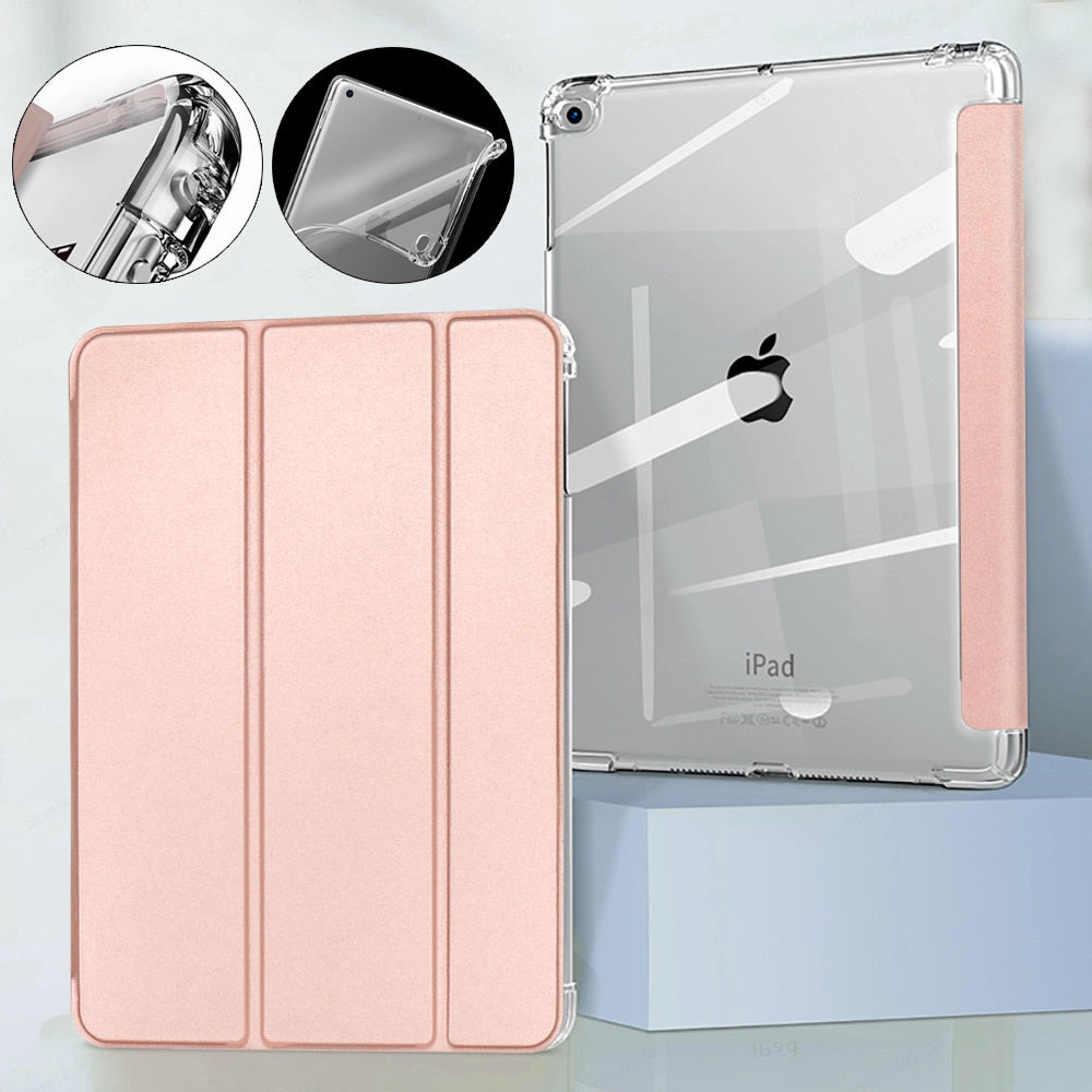 AUZONE Tri-Fold Transparent Case for Apple iPad Mini