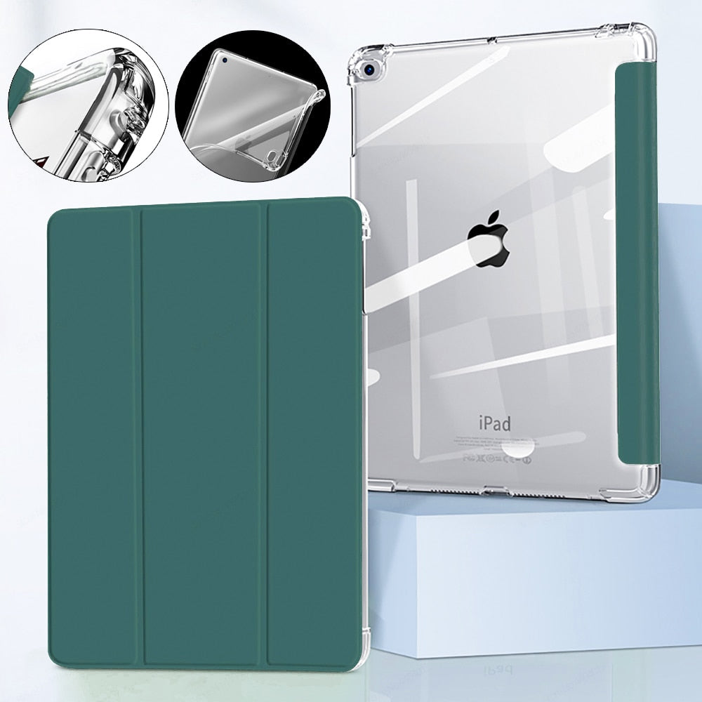 AUZONE Tri-Fold Transparent Case for Apple iPad Mini