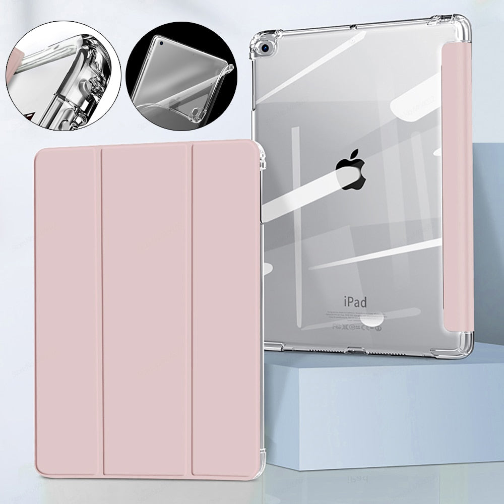 AUZONE Tri-Fold Transparent Case for Apple iPad Mini