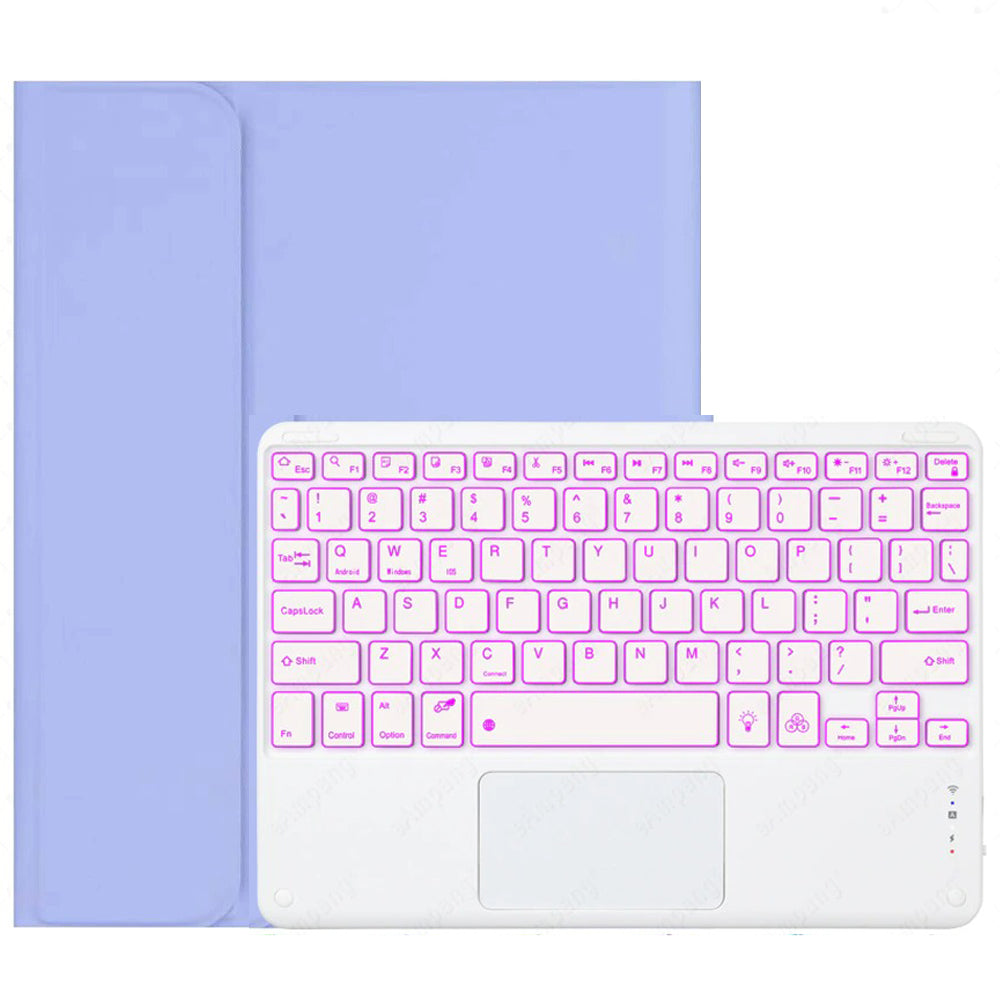 Luxury Protective Case for iPad Compo Multicolour Backlight Touch keyboard with Trackpad