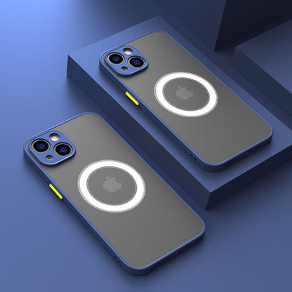 Luxury Matte Magnetic Magsafe Wireless Charging Case for iPhone 14
