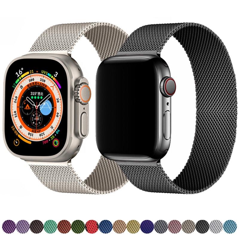 Stainless Steel Magnetic Loop Bracelet for Apple iWatch Series