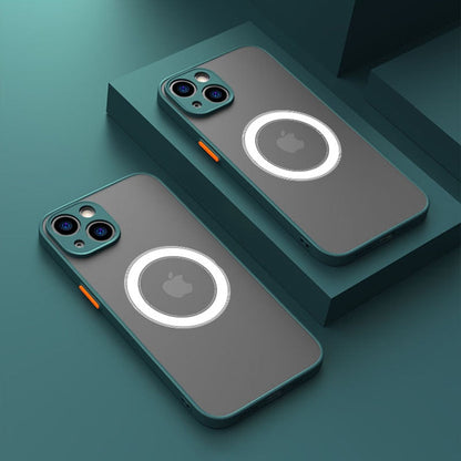 Luxury Matte Magnetic Magsafe Wireless Charging Case for iPhone 14
