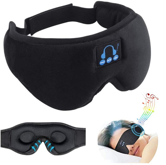 3D contoured Bluetooth sleep eye mask with built-in headphones