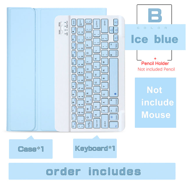 Silicon Honey Comp Breathable Case with PENCIL HOLDER and KEYBOARD